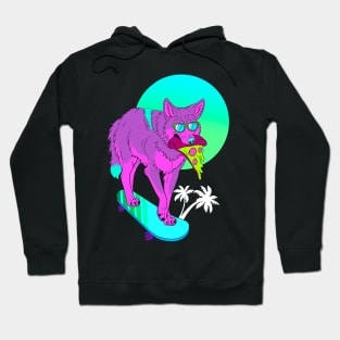 Nightshift Retrowave Coyote Hoodie